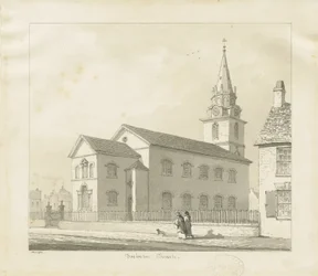 Darlaston Church: seepiapiirustus, 1836