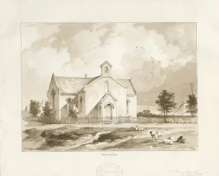 Gentleshaw Church: seepiapiirustus