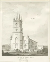 Hanley Church: seepiapiirustus, nd [?1838] (piirustus)