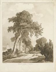 Marchington Church: seepiapesupiirros, 1836