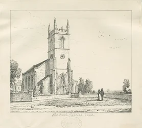 Needwood - "Uusi kirkko": kynäpiirros, 1837