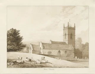 Penn Church: seepiapiirustus