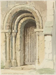 Rollestonin kirkko: akvarellimaalaus, 184[4]
