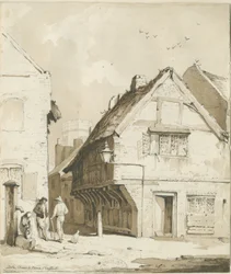 Stafford - Little Church Lane: seepiapiirros, nd [c 1837]