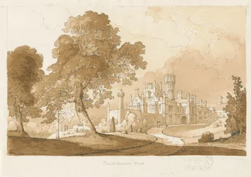 "Thickbroom Hall" [Manley Hall]: seepiapesupiirustus, 1837