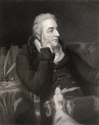 George Wyndham, Egremontin 3. Earl, kaiverrettu H.R. Cook (fl.1813-1847), National Portrait Gallerysta, osa IV, julkaistu noin 1835