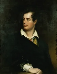 George Gordonin, kuudennen lordi Byronin (1788-1824) muotokuva