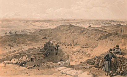 Malakoffin, Battery Gervaisin ja Redanin takaosan oja, 1856