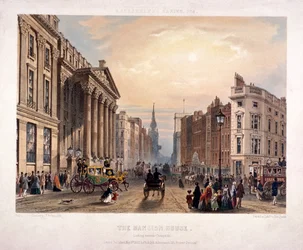 Mansion House and Cheapside, Lontoo, 1851