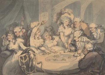 Pelipöytä Devonshire Housessa, 1791.