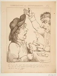 Ihailu hämmästyneenä Le Brun Travested eli Karikatyyrit intohimoista, 21. tammikuuta 1800.