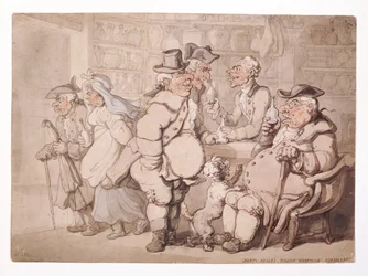 "Barto Vallen Italian Warehouse-Haymarket", Westminsterin kaupunki, Lontoo, ennen vuotta 1827.