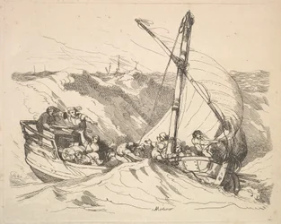 Vene myrskyssä merellä, 1784-88.