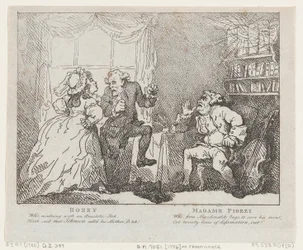 Bozzy ja Madame Piozzi Frontispiece, Bozzy ja Piozzi, Peter Pindar, 1780-86., 1780-86.