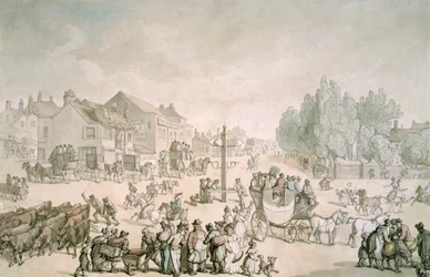 Elefantti ja linna, Southwark, Lontoo, c1805-c1820