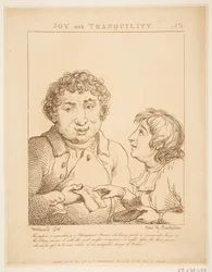 Joy with Tranquility Le Brun Travested eli Karikatyyrit intohimoista, 21. tammikuuta 1800.