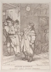 Miseries of London, or a Surly Saucy Hackney Coachman, 4.6.1814., 4.6.1814.