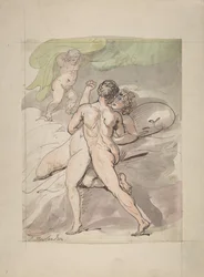 Alastonpari syleilee, 1780-1827.
