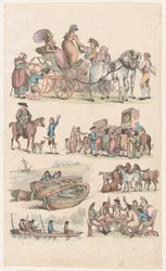 Taulu 16, Figuurien, maisemien ja karjan ääriviivat... oppijoiden käyttöön, Ju..., 1. kesäkuuta 1790.