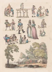 Taulu 5, Figuurien, maisemien ja karjan ääriviivat... oppijoiden käyttöön, Ju..., 18. kesäkuuta 1790.