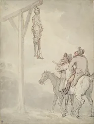 Gibbet (kynä ja muste, akvarelli ja kynä paperille)