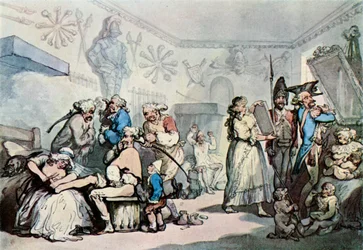 Ranskalaisen kasarmin sisustus, 1787, 1929