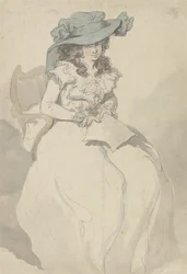 Rakkauskirje, n. 1790 (kynä ja muste ja akvarelli paperille)
