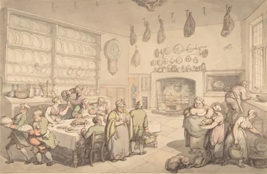 Squiren keittiö, 1700-luvun loppu - 1800-luvun alku.