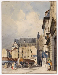 Rue des Prouvaires ja Saint-Eustachen kirkko