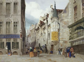 Rue Bailleulin ja Rue Jean Tisonin risteys, nykyinen Pariisin 1. arrondissementti