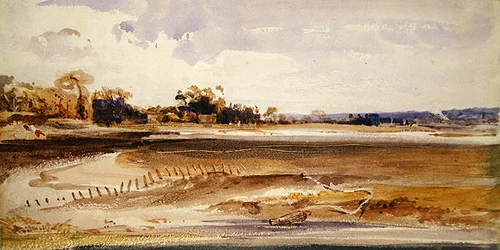 Les Salinieres, Trouville (vesiväri paperille)