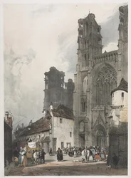 Kuvankaunis arkkitehtuuri Pariisissa, Gentissä, Antwerpenissä, Rouenissa: Laon, Ranska