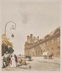 Kuvankaunis arkkitehtuuri Pariisissa, Gentissä, Antwerpenissä, Rouenissa: Pavillion de Flors, Tuileries, Pariisi