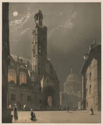 Kuvankaunis arkkitehtuuri Pariisissa, Gentissä, Antwerpenissä, Rouenissa: St. Etienne du Mont ja Pantheon, Pariisi