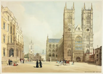 Westminster Abbey, Hospital and Company, seitsemäs levy alkuperäisestä Lontoon näkymistä sellaisena kuin se on