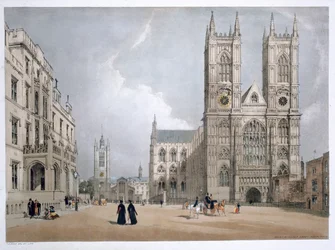 Westminster Abbey ja sairaala, Lontoo, 1842