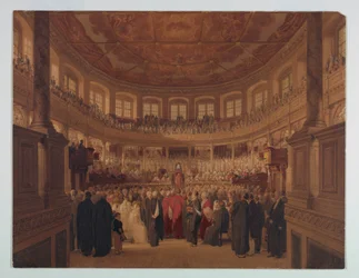 Piirros, Encaenia Sheldoniassa, 1814