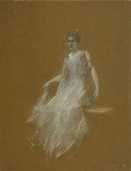 Nainen valkoisissa