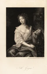 Nell Gwyn, restaurointinäyttelijä, Rochesterin jaarlin rakastaja, Englannin kuninkaan Charles II:n pitkäaikainen rakastajatar