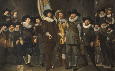 Amsterdamin III kaupunginosan upseerit ja muut kaupunginosakaartilaiset