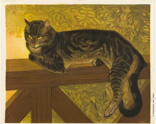 Kesä: Cat on a Balustrade
