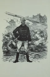 Kenraali Gaston Auguste (1830-1909) Marquis de Gallifet, kaikessa kunniassaan