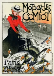 Motocycles Comiot, mainosjuliste, 1899.