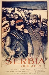 "Save Serbia Our Ally", juliste, 1915