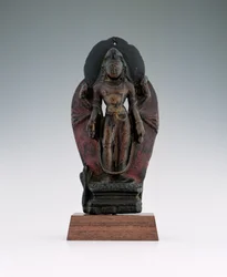 Jatamukuta Lokesvara, 1000-1200 (puu & pigmentti)