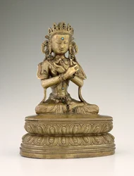Vajradhara Buddha (kupariseos ja jalokivet)