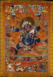 Yamantaka, kuoleman jumalan tuhoaja, noin 1700-30