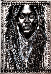 Afrikkalaisten rastat -muotokuva