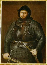 Johann Friedrich, Saksin kruununvouti haarniskassa ... (maalaus kankaalle)