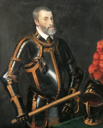 Habsburg-sukuisen Kaarle V:n, Pyhän saksalais-roomalaisen keisarikunnan keisarin, muotokuva